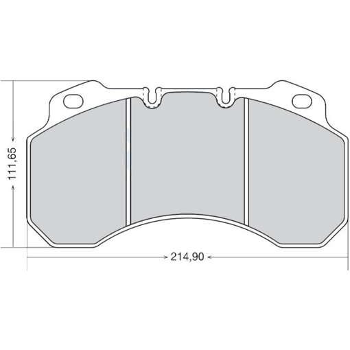 Picture of DPD099 - HEAVY DUTY BRAKE PAD - WVA29099 - RENAULT MIDLUM MIDLINER/ NISSAN ESCOT - FRONT - 214.90 X 111.65 X 25.00
