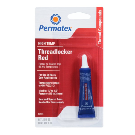 Picture of 24026 - HIGH TEMPERATURE THREADLOCKER RED TUBE