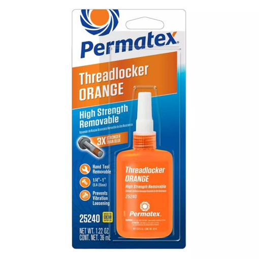 Picture of 25240 - HIGH STRENGTH REMOVABLE THREADLOCKER ORANGE