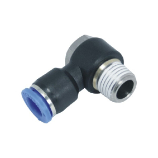 Picture of IPH04-M5 - Male Banjo Elbow Push In Fitting - Tube To Male Thread - Technopolymer - 4 mm Tube To M5