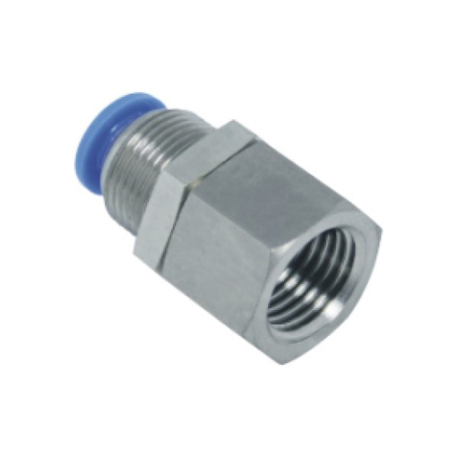 Picture of IPMF12-03 - Female Bulkhead Push In Fitting - Tube To Female Thread - Technopolymer - 12 mm Tube To 3/8"