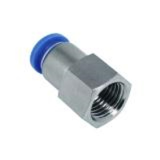 Picture of IPCF08-02 - Female Stud Push In Fitting - Tube To Female Thread - Technopolymer - 8 mm Tube To 1/4"