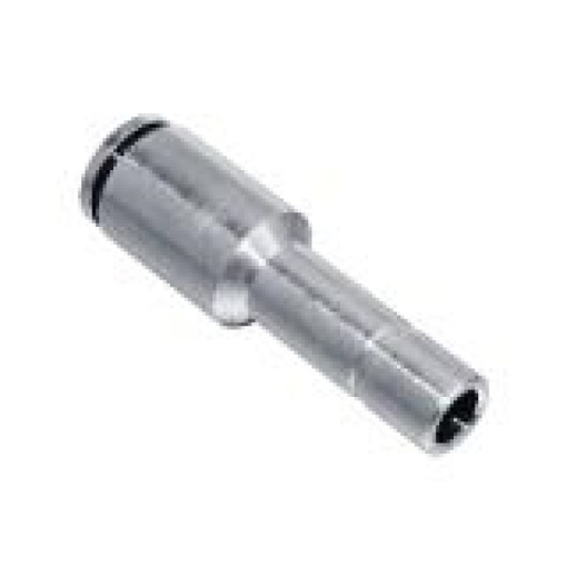 Picture of IPGJT10-08 - Plug In Reducer Push In Fitting - Tube To Stem - Nickel Plated Brass - 8 mm Tube To  10 mm Stem