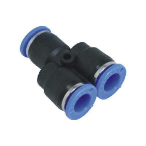 Picture of IPY04 - Y-Piece Push In Fitting - Tube To Tube - Technopolymer - 4 mm Tube To 4 mm
