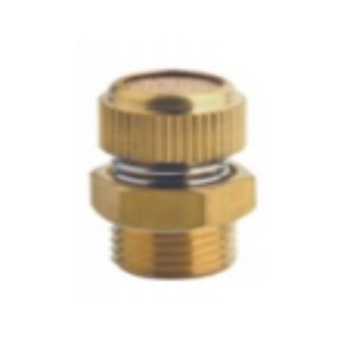 Picture of ISD04 - Silencer - Exhaust Flow Control Flat Shape - Brass - 1/2"