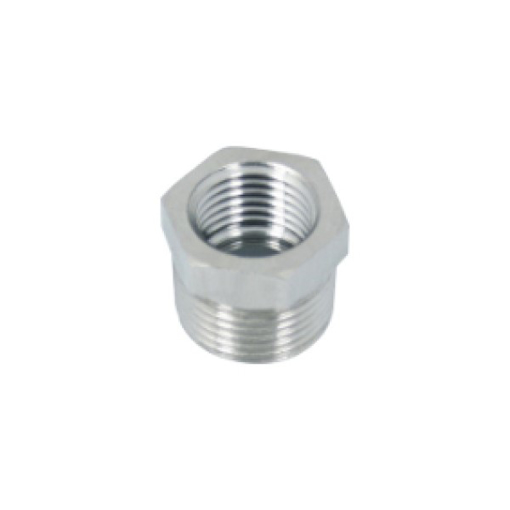 Picture of BD-01T03T - Male Stud Reducer - Male Thread To Female Thread - Nickel Plated Brass - 1/8" To 3/8"
