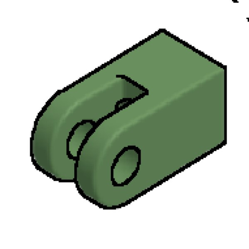 Picture of SETP04PRC - Imperial Mine Cylinder Rod Fork Clevis (F-Mount) 4 Inch Pist