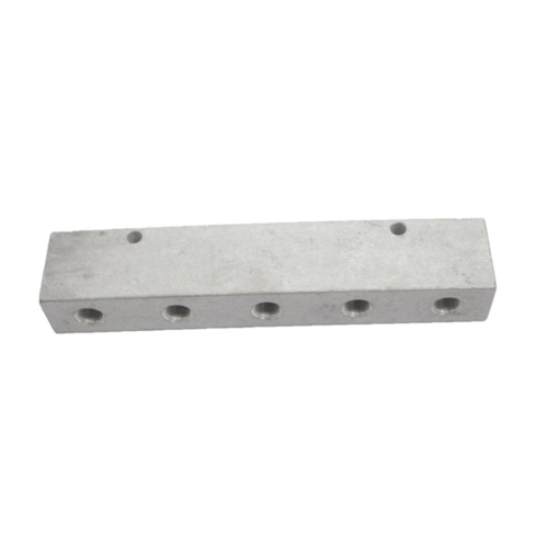 Picture of RIPUL1526 - Distribution Manifold Block - Unequal Long - Aluminium - 2 X 3/8" To 6 X 1/4"