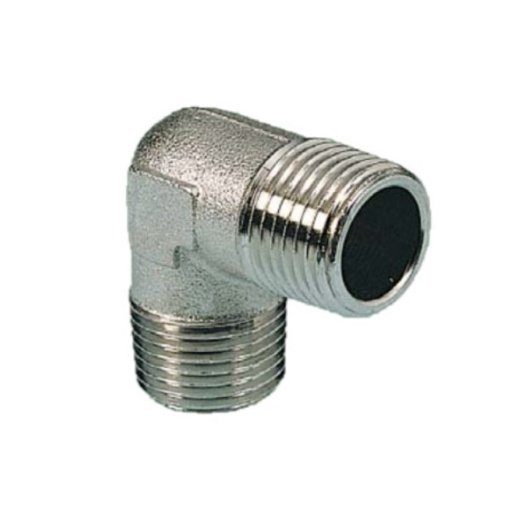 Picture of 11512 - Elbow - Male Thread To Male Thread - Nickel Plated Brass - 1/2" To 1/2"