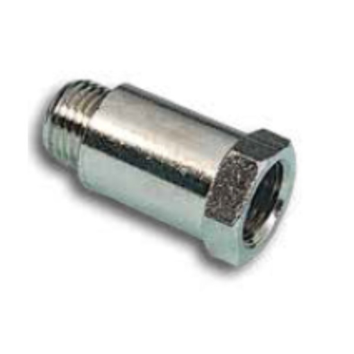Picture of 12314L28 - Male/Female Extension - Male Thread To Female Thread - Nickel Brass - 1/4" Male To 1/4" Female