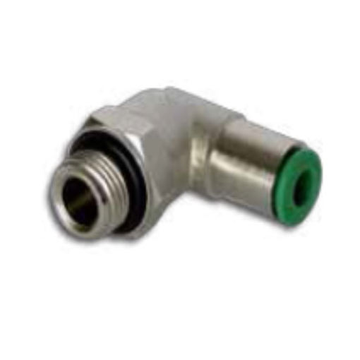 Picture of 220818 - Male Elbow Push In Fitting - Tube To Male Thread - Technopolymer - 8 mm Tube To 1/8"