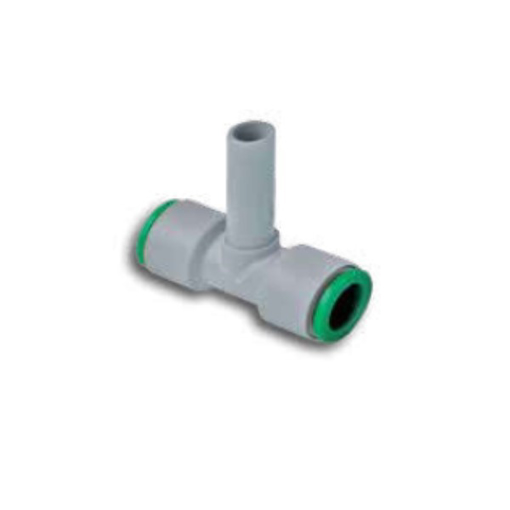 Picture of T0508L0 - Plug In Tee Centre Connector - Tube To Tube - Technopolymer - 8 mm To 8 mm