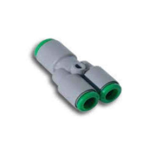 Picture of T230406 - Y-Piece Push In Fitting - Tube To Tube - Technopolymer - 4 mm Tube To 6 mm