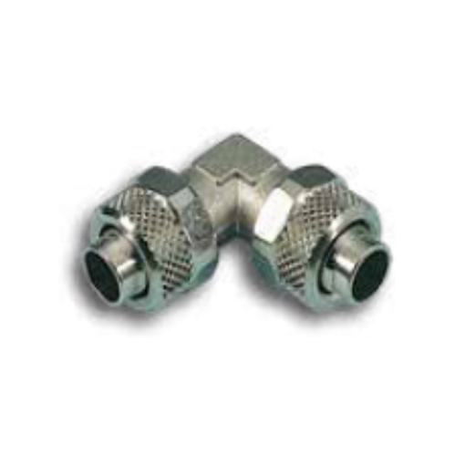 Picture of 3060800 - Elbow Push On Connect Fitting - Tube To Tube - Nickel Plated Brass - 8 mm To 8 mm