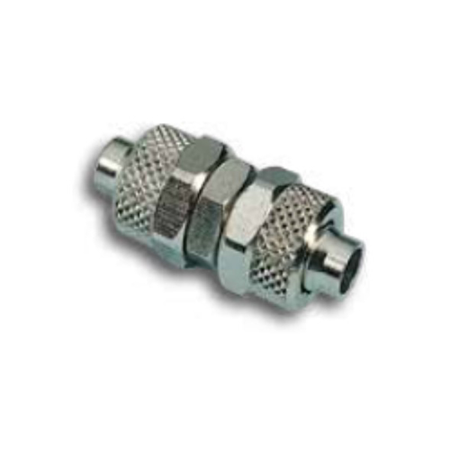 Picture of 3030600 - Straight Line Quick Connect Fitting - Tube To Tube - Nickel Plated Brass - 6 mm To 6 mm