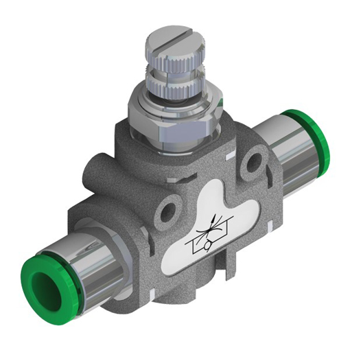 Picture of 551.111.00.00.XX - Techno Fun Function Fittings + Valve Flow Control Uni-Drecti