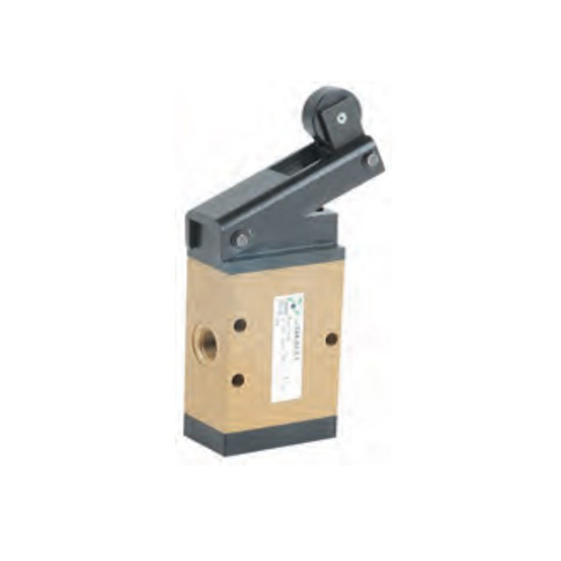 Picture of 224.32.3.1 - Mechanical Valve 1/4 Inch 3/2 N/C Lever Roller Unidire. Spri