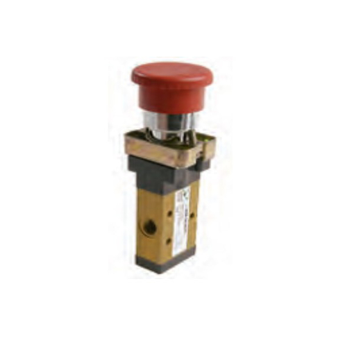 Picture of 228.32.6.25 - Mechanical Valve 1/8 Inch 3/2 Palm Button 2 Pos