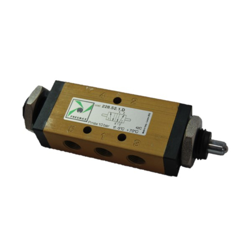 Picture of 228.52.1.D - Mechanical Valve 1/8 Inch 5/2 Double Tappet Valve