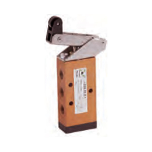 Picture of 228.52.3.1 - Mechanical Valve 1/8 Inch 5/2 Lever Roller Unidi.Plastc Spr