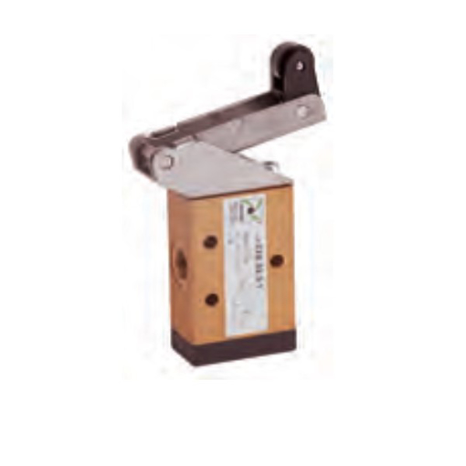 Picture of 228.32.3.1 - Mechanical Valve 1/8 Inch 3/2 Lever Roller Unidi.Plastc Spr