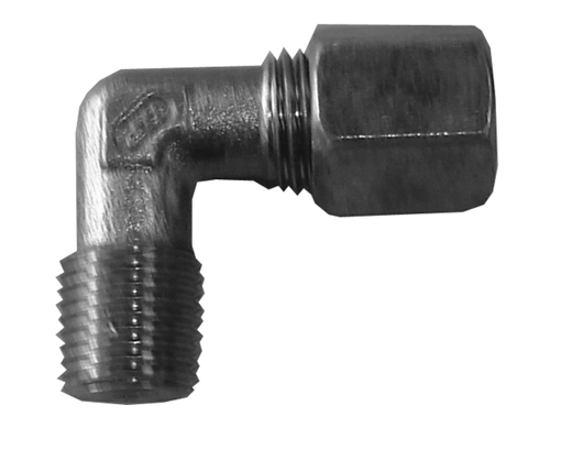 Picture of E146 - MALE ELBOW - STEEL 6MM OD X 1/4"