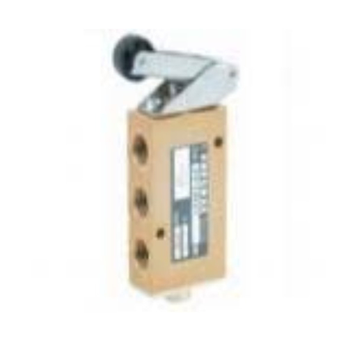 Picture of 214/2.52.2.1/1 - Mech. Valve - 1/4" 5/2 Way Lever Roller Spring