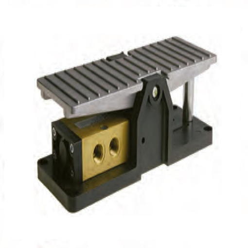 Picture of 224.32.10.1 - Mechanical Valve 1/4 Inch 3/2 N/C Pedal Aluminium Spring