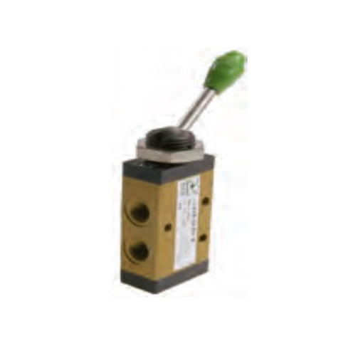Picture of 228.32.55/2 - Mechanical Valve 1/8 Inch 3/2 Lever Front Black