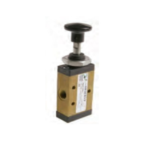 Picture of 228.32.8.1/1 - Mechanical Valve 1/8 Inch 3/2 Push Button Red Spring