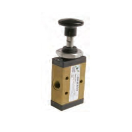Picture of 228.32.8.1/3 - Mech. Valve - 1/8" 3/2 Way N/C Push Button Green Spring