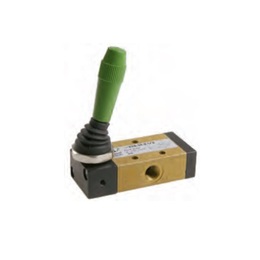 Picture of 228.32.9/2 - Mechanical Valve 1/8 Inch 3/2 Lever Lat Black Detent