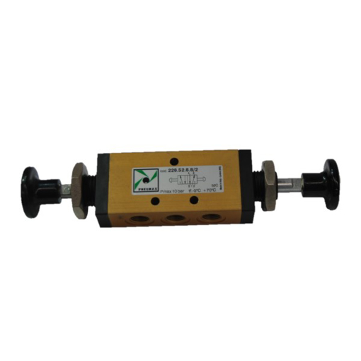 Picture of 228.52.8.8/2 - Mechanical Valve 1/8 Inch 5/2 Double Push Button