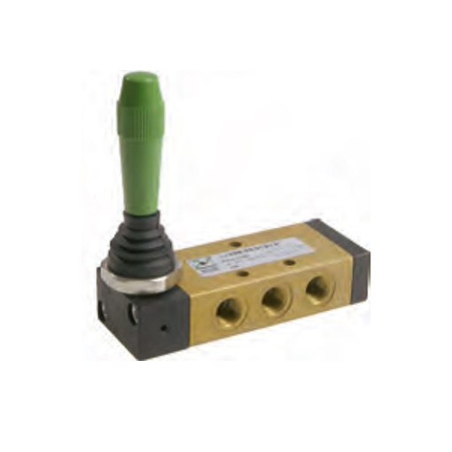 Picture of 228.53.32.9/2 - Mechanical Valve 1/8 Inch 5/3 Open Centr.Lever Detent Black