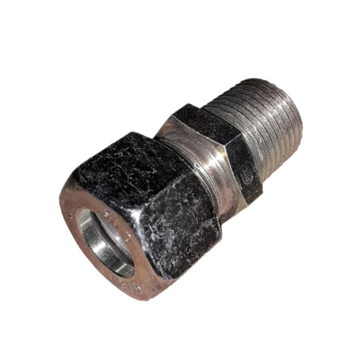 Picture of U1215 - MALE CONNECTOR - IMPERIAL STEEL 15MM OD X 1/2"