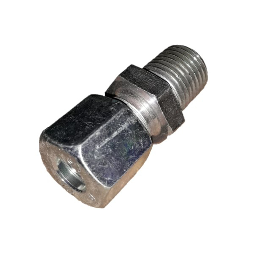 Picture of U148 - MALE CONNECTOR - IMPERIAL STEEL 8MM OD X 1/4"