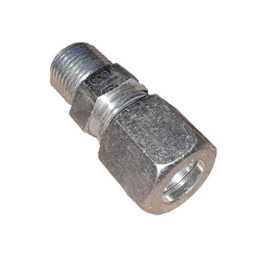 Picture of U188 - MALE CONNECTOR - IMPERIAL STEEL 8MM OD X 1/8"