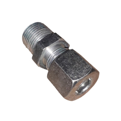 Picture of U3810 - MALE CONNECTOR - IMPERIAL STEEL 10MM OD X 3/8"