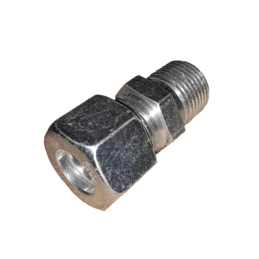 Picture of U3812 - MALE CONNECTOR - IMPERIAL STEEL 12MM OD X 3/8"