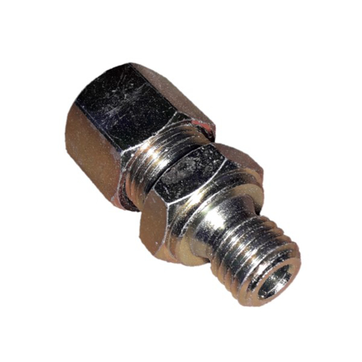 Picture of UM1210 - MALE CONNECTOR - METRIC STEEL 10MM OD X M12