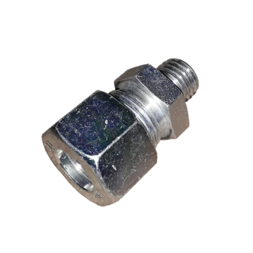 Picture of UM1212 - MALE CONNECTOR - METRIC STEEL 12MM OD X M12