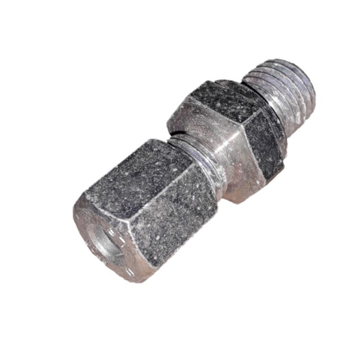 Picture of UM126 - MALE CONNECTOR - IMPERIAL STEEL 6MM OD X M12