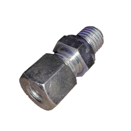Picture of UM128 - MALE CONNECTOR - METRIC STEEL 8MM OD X M12