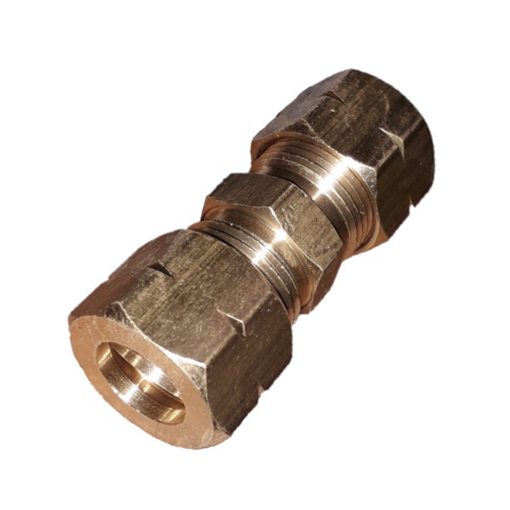 Picture of 62-6 - LINE CONNECTOR - BRASS 3/8" X