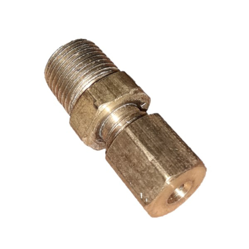 Picture of 68-6C - MALE CONNECTOR - BRASS 3/8" X 1/2"