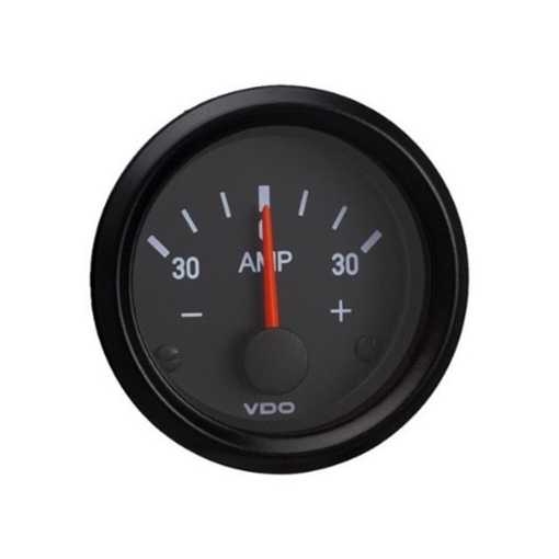 Picture of 190-037-001C - Ammeter Cockpit International 52mm 12/24V 30A Black