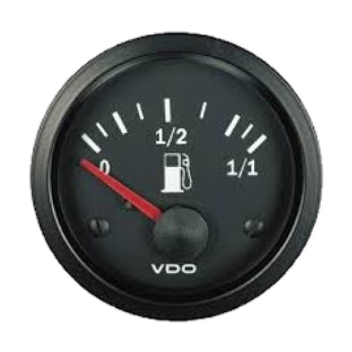 Picture of 301-010-007K - Tank Level Gauge Fuel Cockpit Vision 52mm 12V E - F Black 3 - 90 Ohm