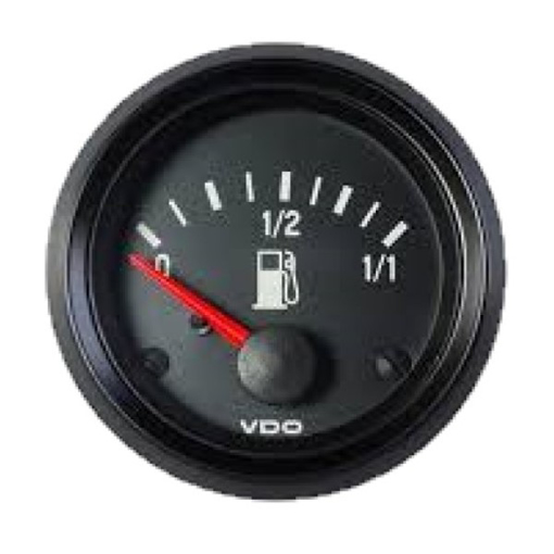 Picture of 301-030-001C - Tank Level Gauge Fuel Cockpit International 52mm 12V E - F Black 10 - 180 Ohm