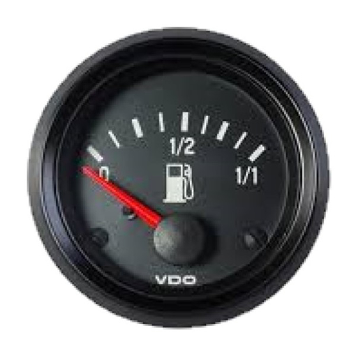 Picture of 301-040-001C - Tank Level Gauge Fuel Cockpit International 52mm 24V E - F Black 10 - 180 Ohm