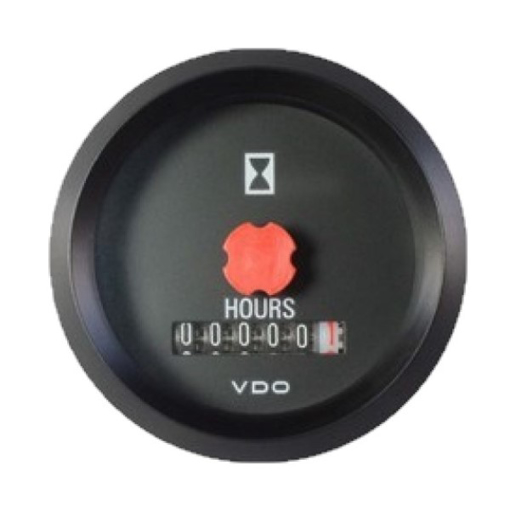 Picture of 331-810-012-001X - Hourmeter Cockpit International 52mm 12/24V Black No Illumination